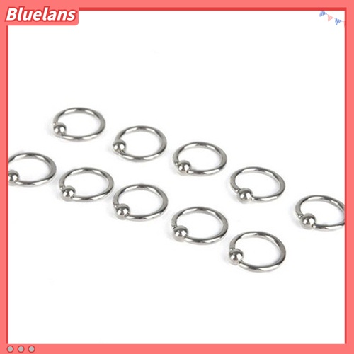 2pcs Cincin Hoop Bahan Stainless Steel Untuk Tulang Rawan Hidung