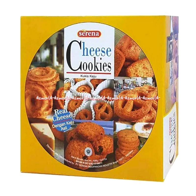 Serena Cheese Cookies Kukis keju 450gr Aneka Snack Cemilan Keju Kaleng Want Cookies Say Cheese Serrena