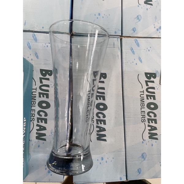 GELAS KACA BLUE OCEAN (ISI 6 PCS) / GELAS JUS KOPI DLL / GELAS TINGGI LANGSING