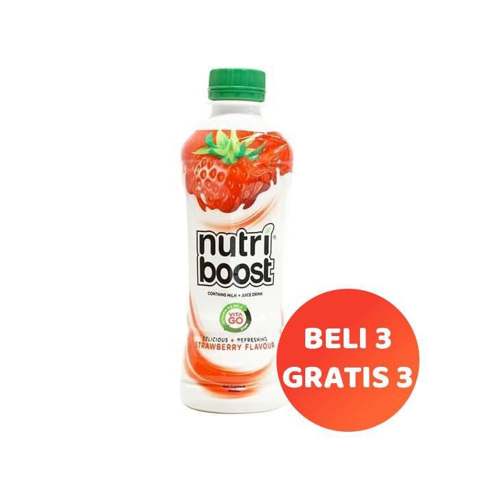 

DIJAMIN TERMURAH! NUTRIBOOST Strawberry - 300 ml (BELI 3 GRATIS 3)