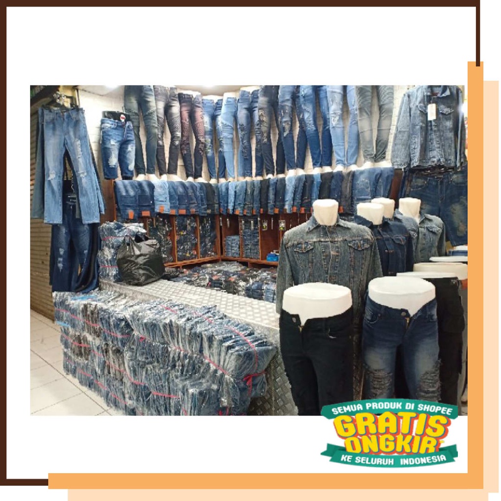 Clana Katun denim New Cowok Anak Laki laki / Celana Jeans Pria Skinny Hitam Wrangler Size 28 32 34 S