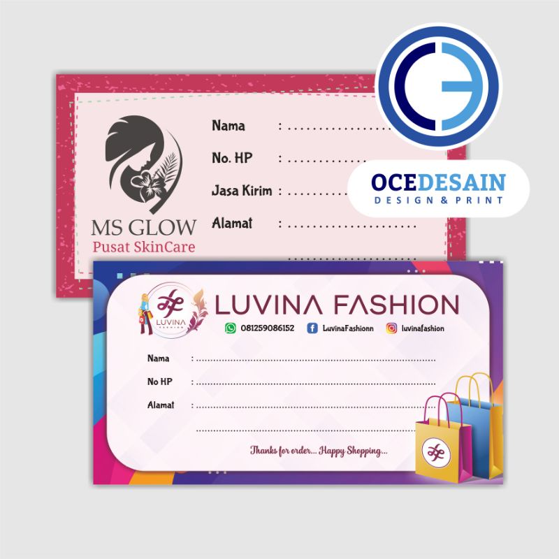 

STIKER LABEL PENGIRIMAN