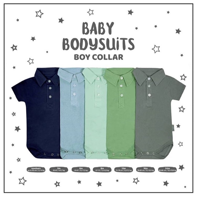 Palmerhaus boy collar bodysuit