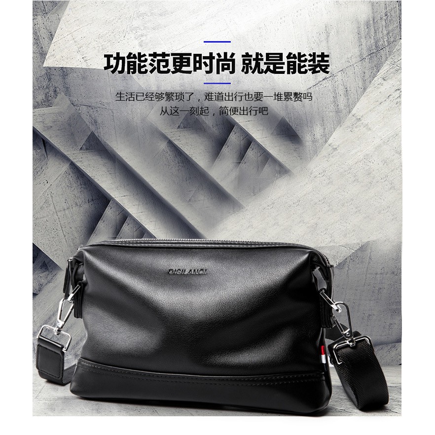 COD! Clutch Pria Murah / Clutch Kantoran Import PU High Quality / Pouch / Tas Selempang Tas Bahu