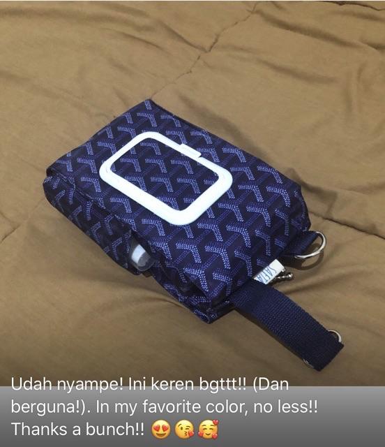 Tempat Tissue Basah Dan Kering 2in1 3in1 4in1 Boomerang Biru Donker