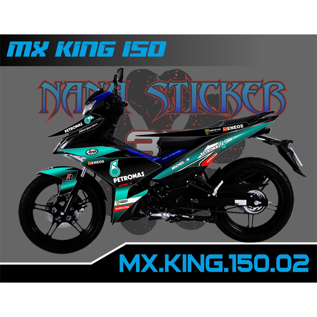 Striping MX KING 150 PETRONAS - Stiker MX KING 150 List Variasi Motor STICKER MX KING CODE 02