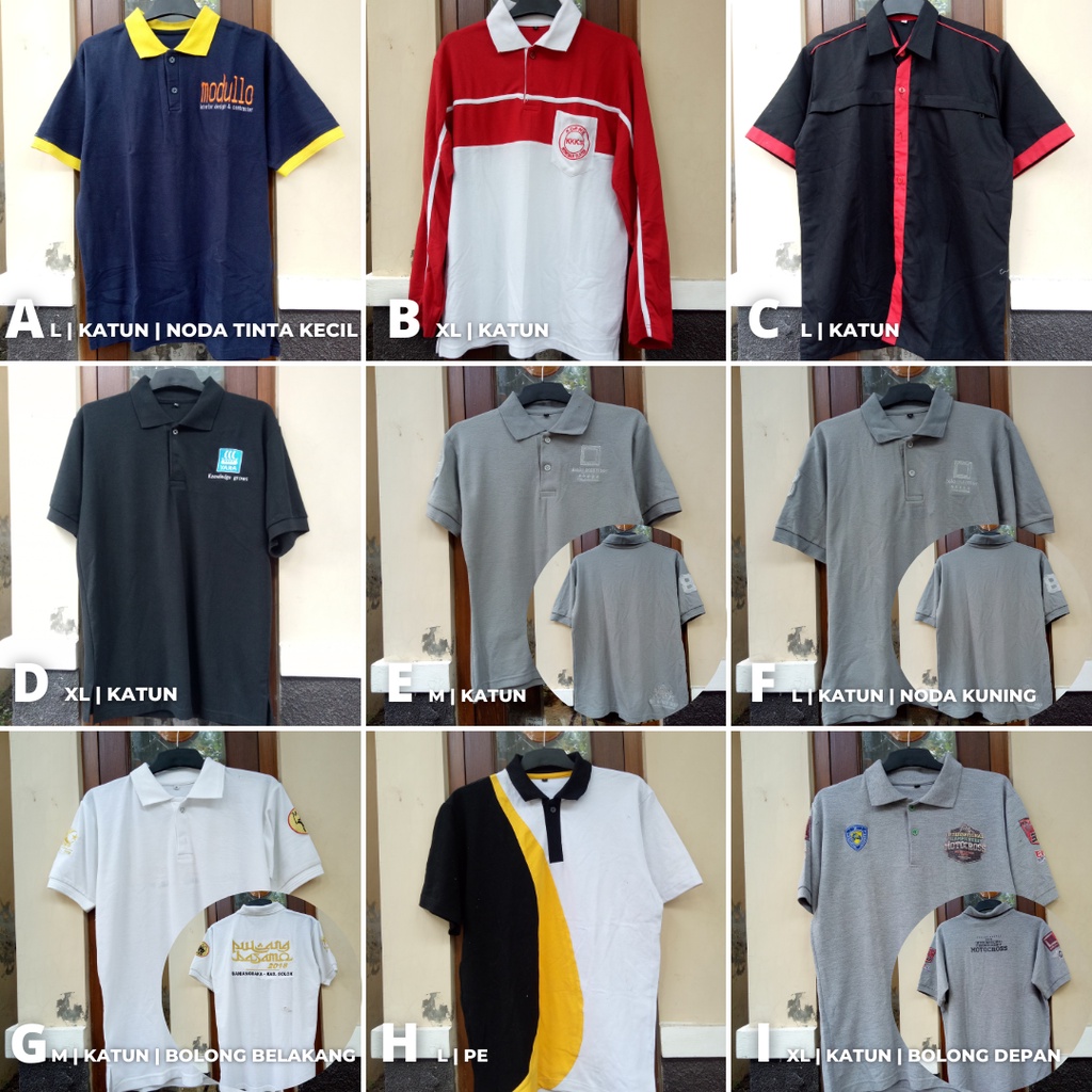 OBRAL KAOS POLO SISA SAMPLE & REJECT SALE / BARU BUKAN BEKAS (PL)