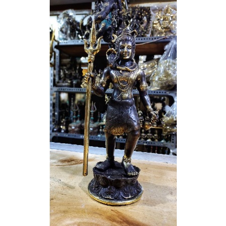 Patung Dewa Siwa Perunggu 35 Cm God Shiva Bronze Brass Statue