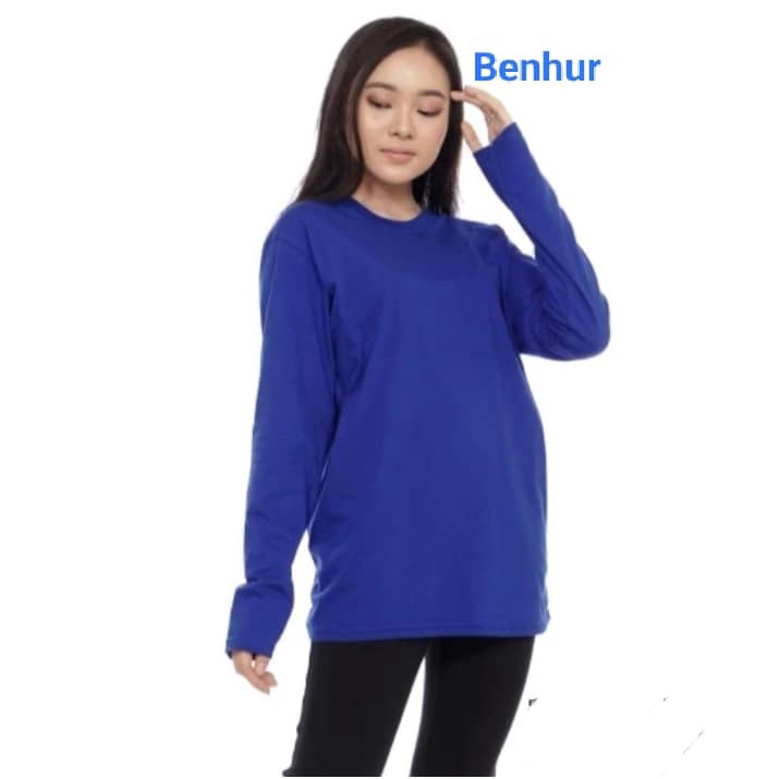 kaos polos panjang benhur wanita - kaos polos wanita panjang warna benhur - kaos cewek oversize semi