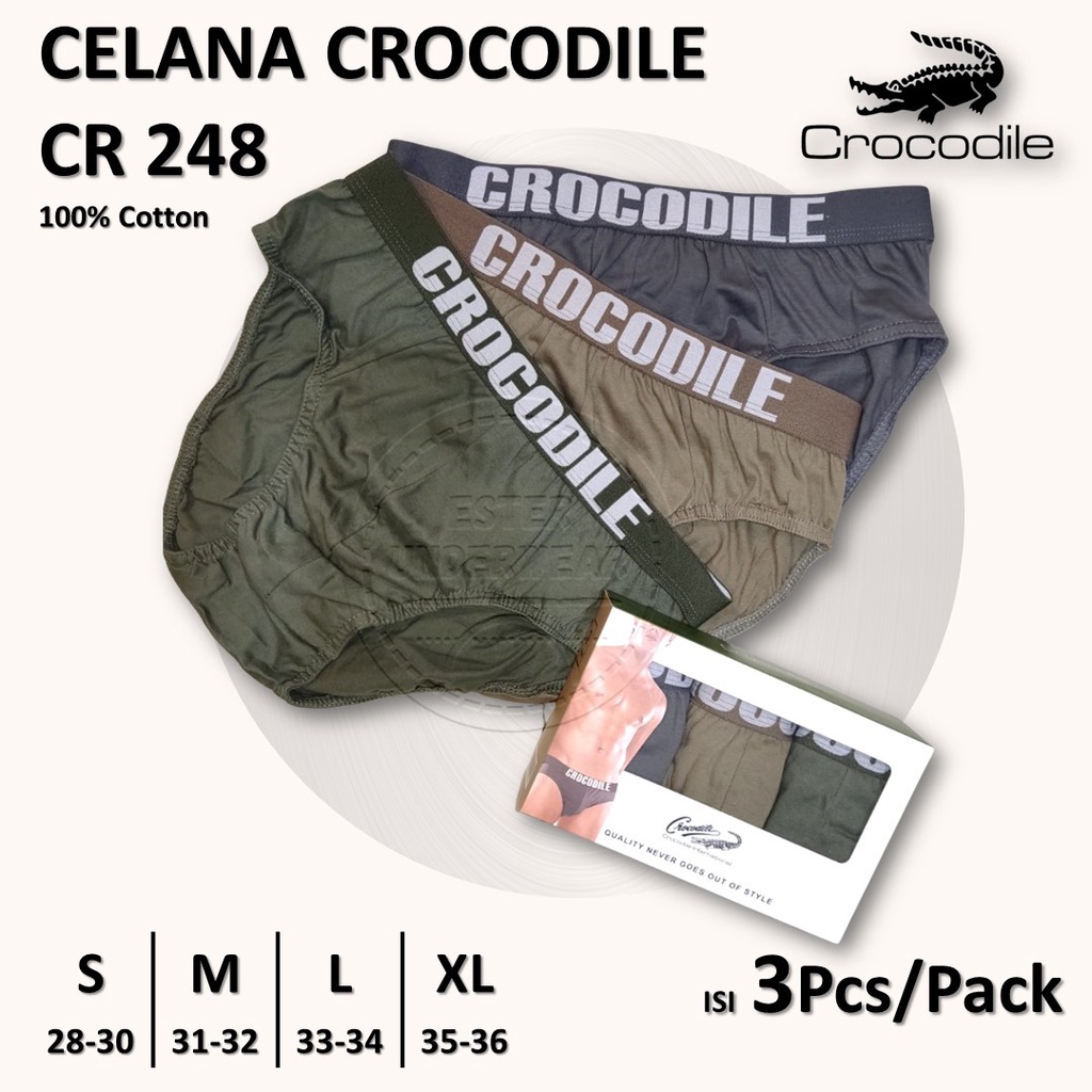 Celana Dalam Pria CROCODILE CR 248 1Pack Isi 3Pcs/pACK