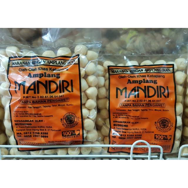 

Amplang Ikan MANDIRI kemasan Sedang