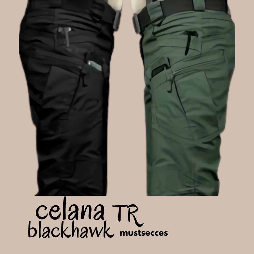 MS CELANA  TACTICAL BLACKHAWK  PANJANG Shopee  Indonesia