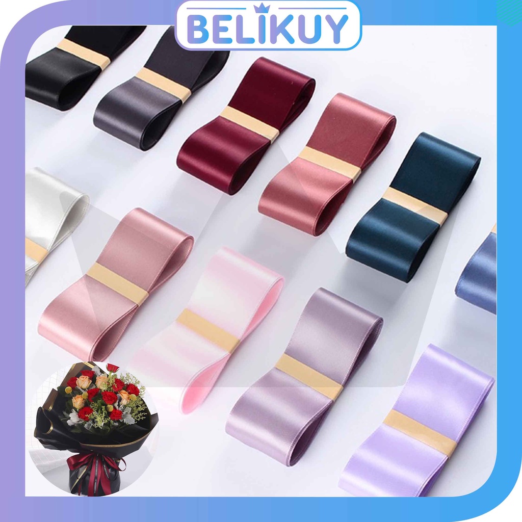 

Belikuy COD Pita Flower Wrapping Kombinasi 2 Warna Waterproof Kertas Buket Bunga KB06