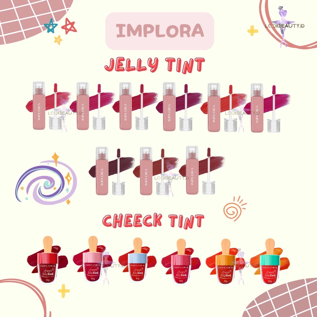 Implora Cheek &amp; Liptint - Implora Liptint - Lip Tint Implora | Jelly tint Implora new tint by Timplora Jelly Tint 5ml