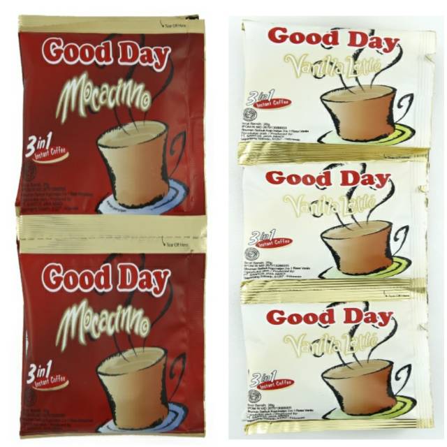 

Good Day Moccacino/Vanilla Latte 1Renceng 10pcs@