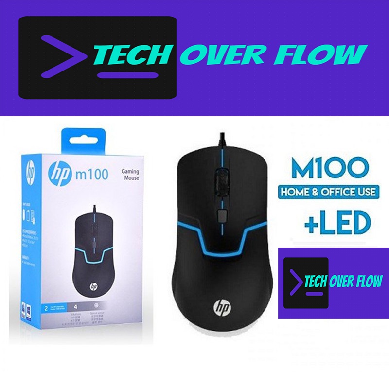 Mouse Gaming Type Hp M100 USB kabel/Gaming Mouse