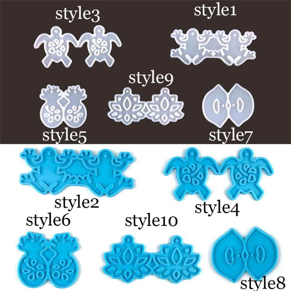 Solighter Anting Kristal Resin Bibir Nanas Gantungan Kunci Liontin Cetakan Silikon