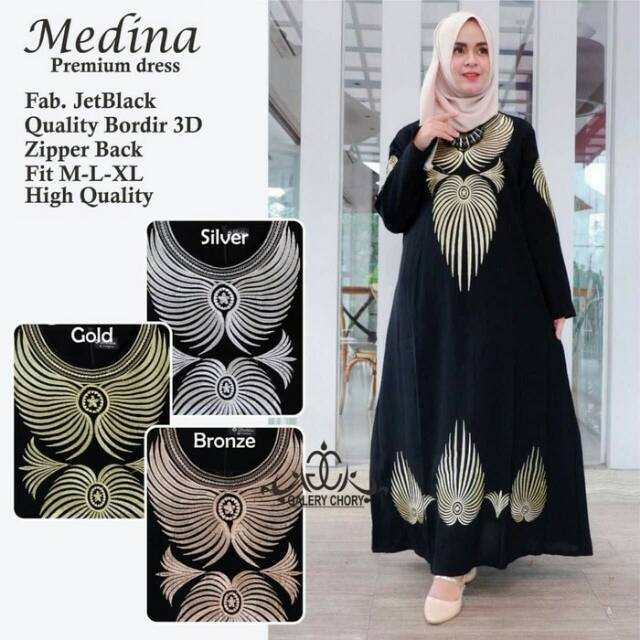 Gamis bordir madina