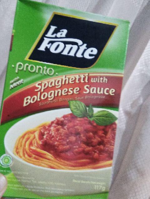 La Fonte Spaghetti Instant Saus Bolognese, Chiecken