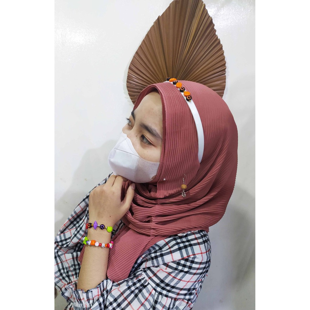 DIY Lacing Beads Jewelry -Starter Kit Bahan Gelang,Kalung,Anting,Bando