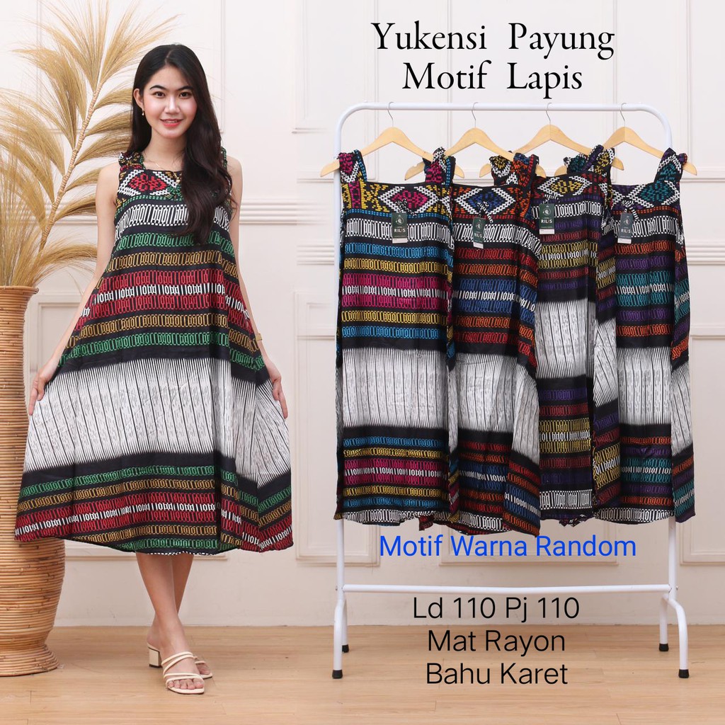 Daster Yukensi Garden Daster Bahu Karet Daster Bahan Rayon Daster Murah Daster Cantik