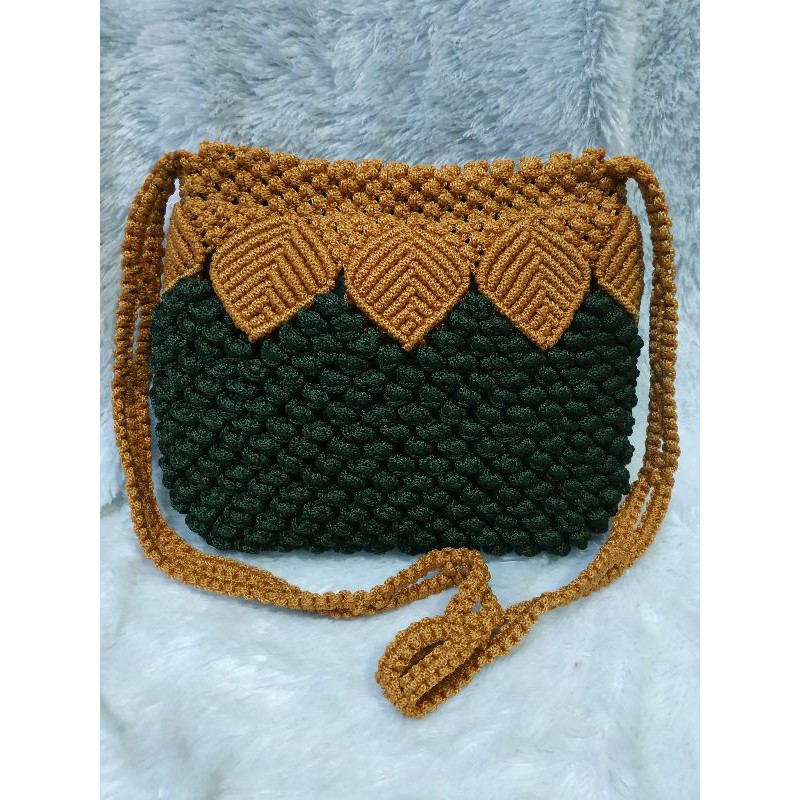 TAS RAJUT STROBERY JUMBO / TAS WANITA / TAS SELEMPANG / SLING BAG / TAS RAJUT