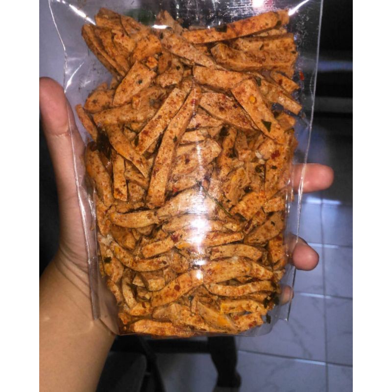 

Basreng pedas dan original daun jeruk