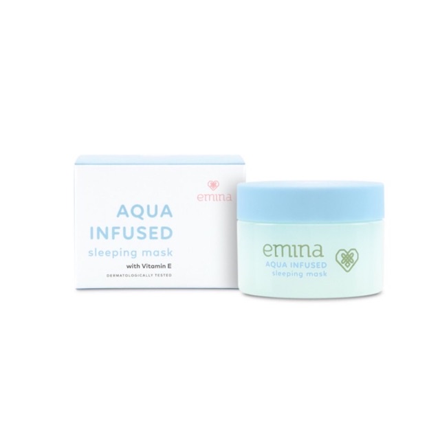 EMINA AQUA INFUSED SLEEPING MASK 30gr BPOM ORIGINAL