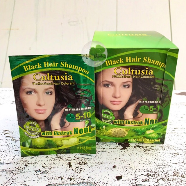 Shampo Cultusia Hair Black Colour 20 sachet