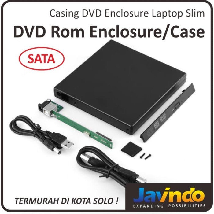 Enclosure DVD ROM SATA to USB / Case Caddy DVDROM Laptop SATA External