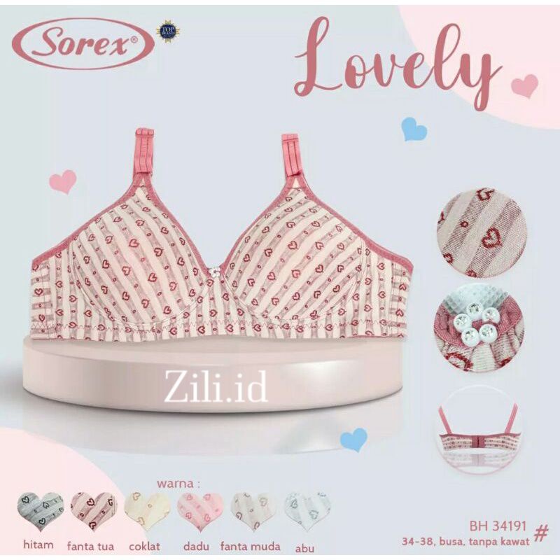 SOREX Bra Busa Tanpa Kawat lovely