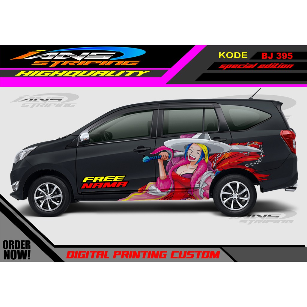 STIKER DECAL STICKER MOBIL SIGRA, AVANZA, DATSUN, ERTIGA / STIKER MOBIL / VARIASI STIKER MOBIL