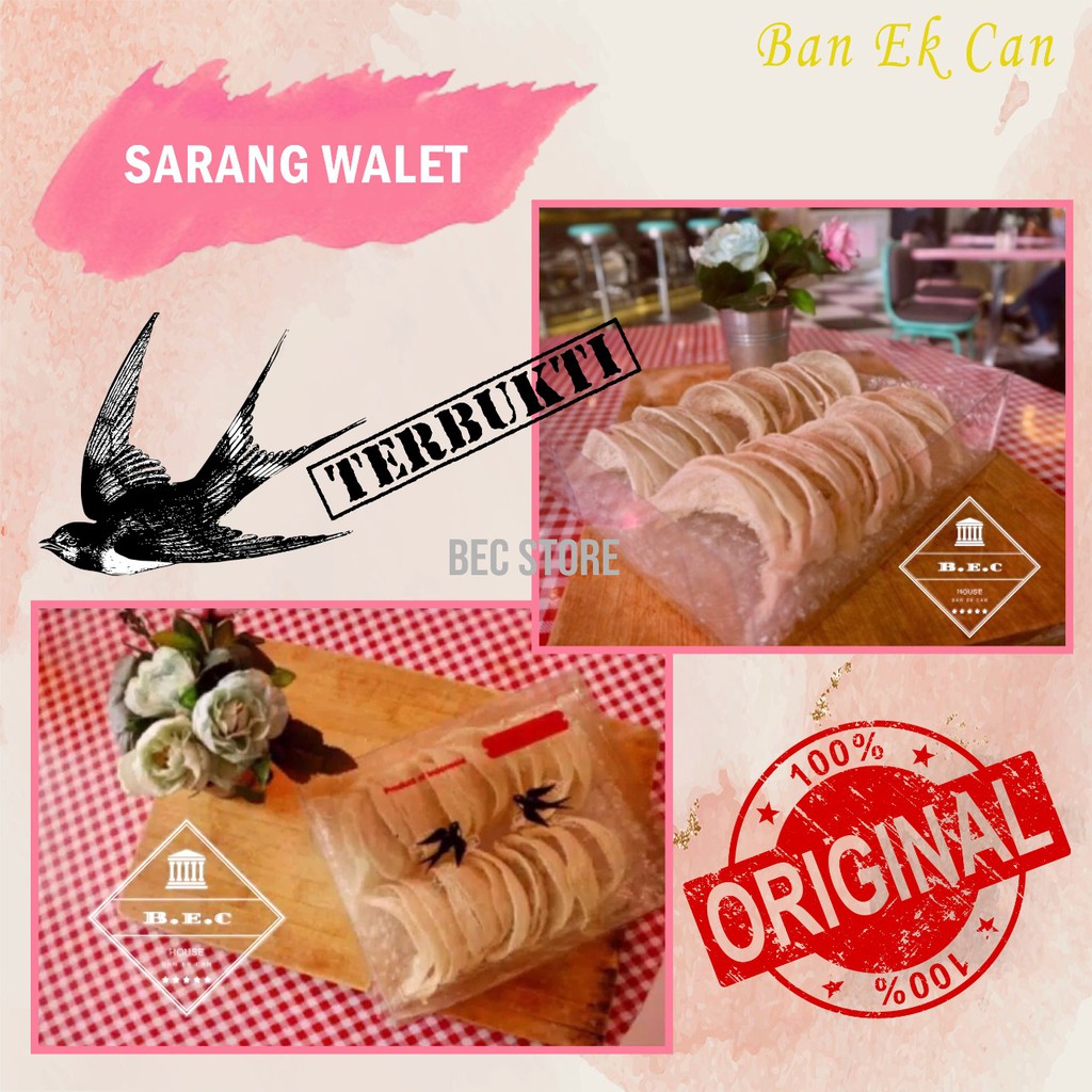 

[READY STOK JKT]Sarang Burung Walet Siap Masak per 10gram