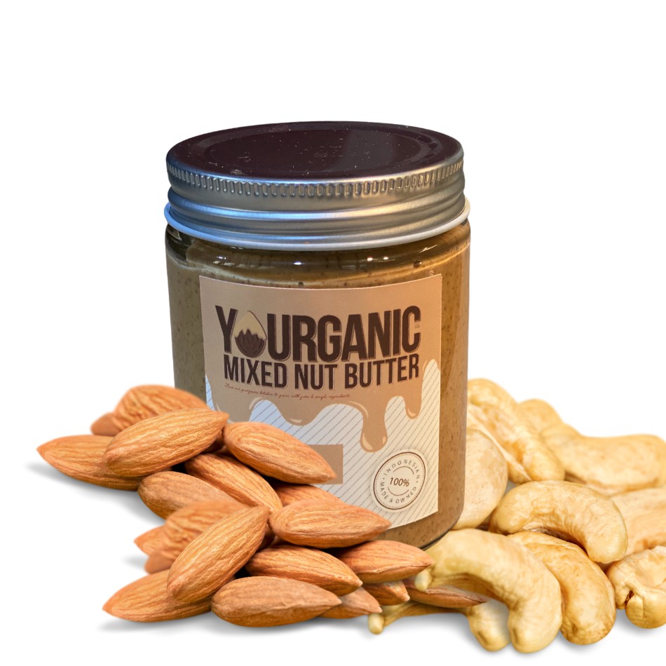 

Yourganic Mixed Nut Butter - Selai Kacang Almond & Mede