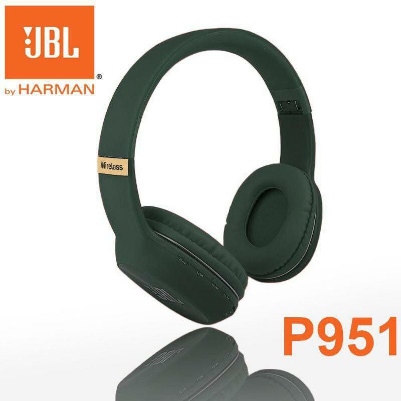 (bisa COD) Zenia Headphone Bluetooth P951 Bando Wireless Headset AD2P Superbass Handsfree P 951