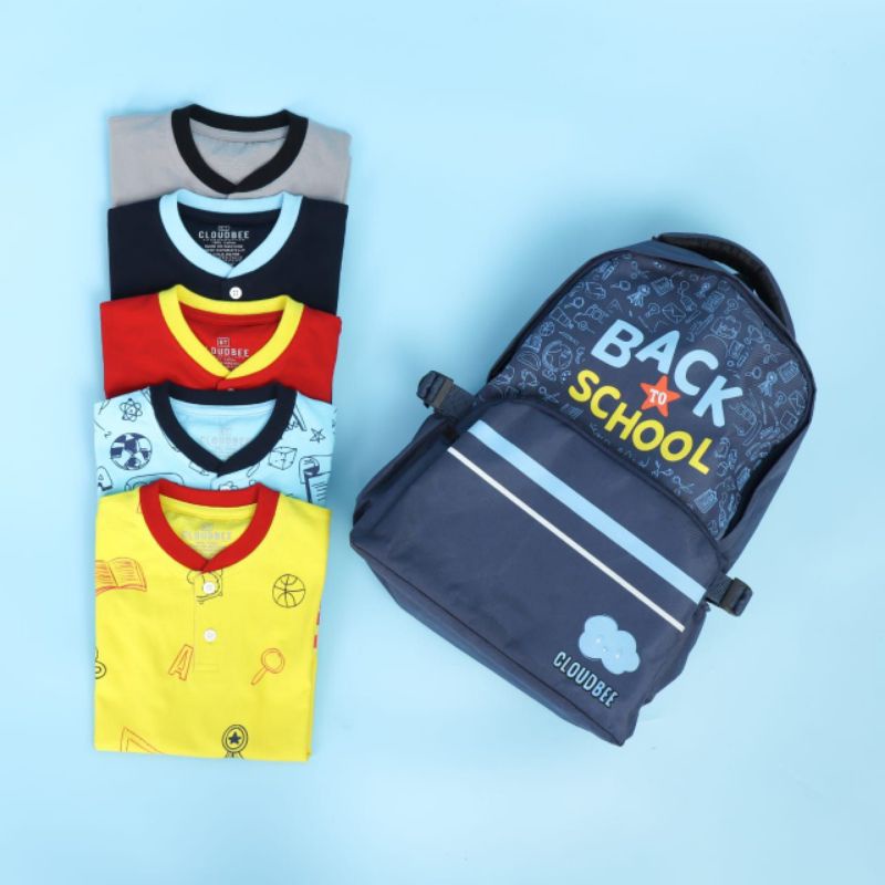 CLOUDBEE SET BACK TO SCHOOLS + Free TAS BACK PACK KEREN