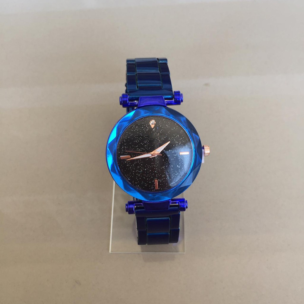 FYGALERYJAKARTA J154 Jam Tangan Rantai Wanita Jam Cewek Analog Stainless Murah-Biru