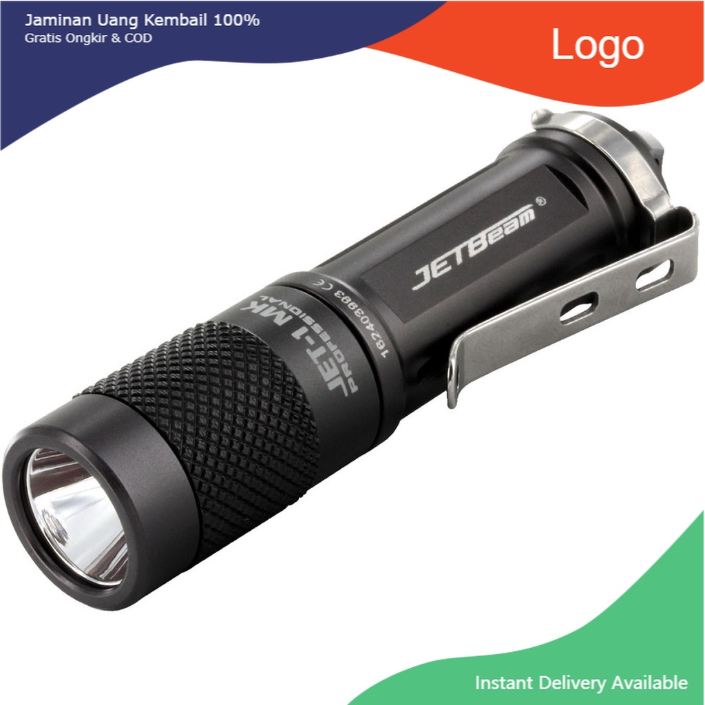 JETBeam Jet-1 MK Tiny Flashlight Senter LED CREE XP-G2 480 Lumens