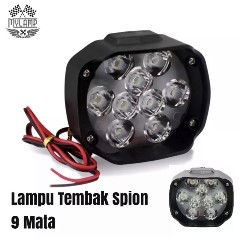 Lampu LED Laser Gun Bar Tembak Sorot CREE Motor Mobil 12 15 16 Titik Mata 12Watt 12 15 16 Watt