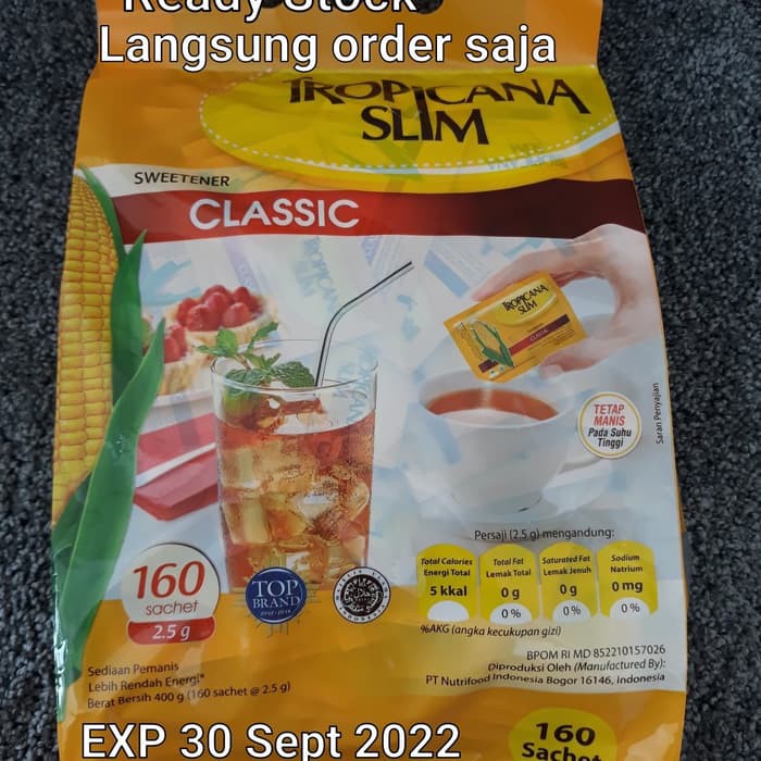 TERBARU - TROPICANA SLIM CLASSIC 160 SACHETS