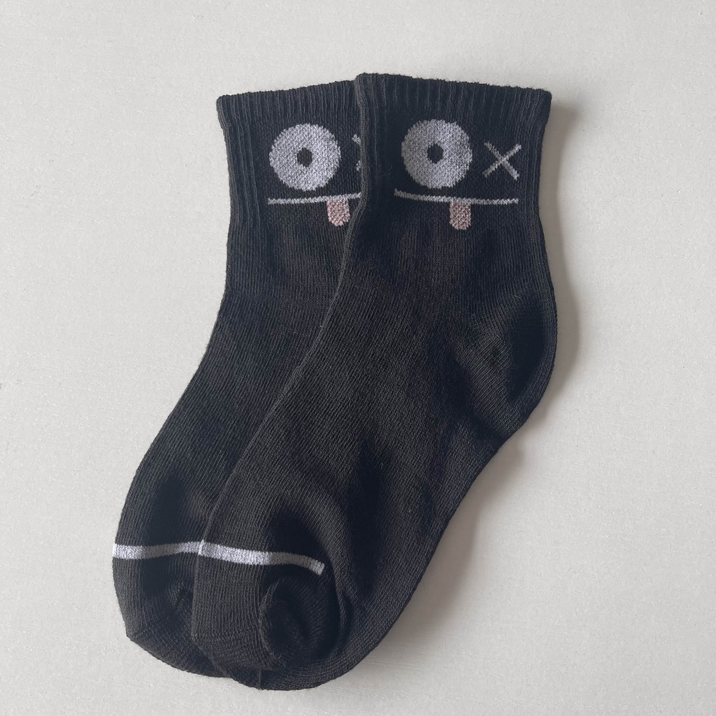 【WR】Japanese Ghost Style kaos kaki wanita import kaoskaki socks sepatu-hitam
