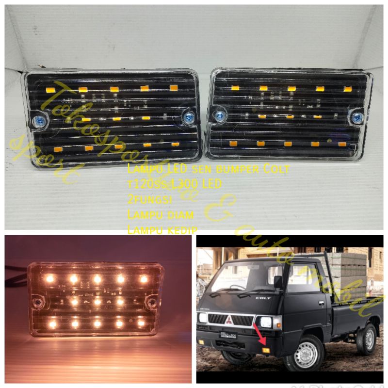 Lampu LED Sen sein bumper Depan Mitsubishi L300 Colt T120ss pick up Led L300