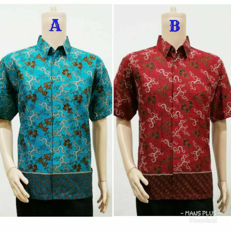 Kemeja Batik Jumbo 4L-5L Atasan Baju Hem Pria Big Size Ukuran Besar RST-br