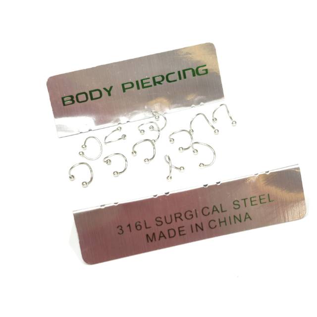 [SIAP KIRIM] ANTING PIERCING | ANTING METAL | BODY PIERCING COWOK CEWEK AT05