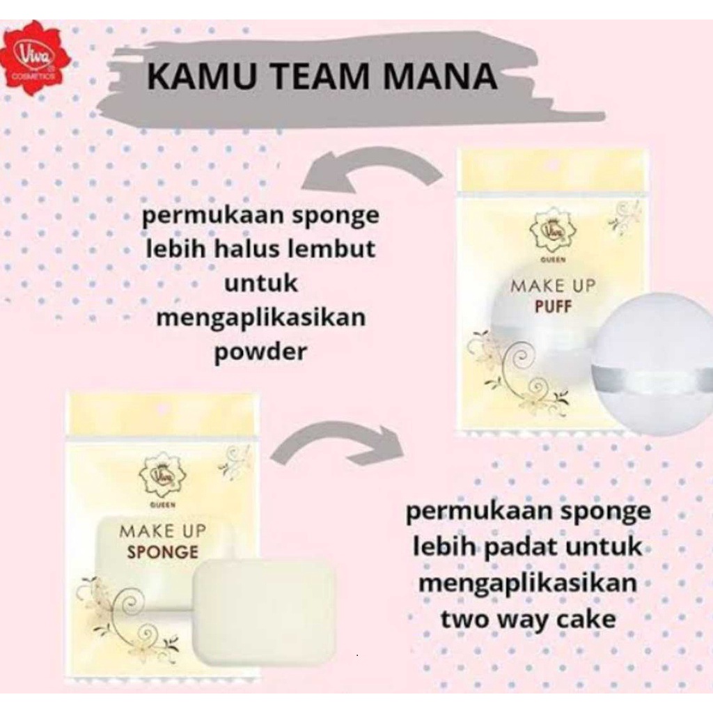 Viva Puff Sponge Rembuk Bedak Spons (KIM)