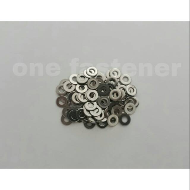 100 PC Ring Plat M3 Stainless Steel 3mm mili sus 304 Anti karat