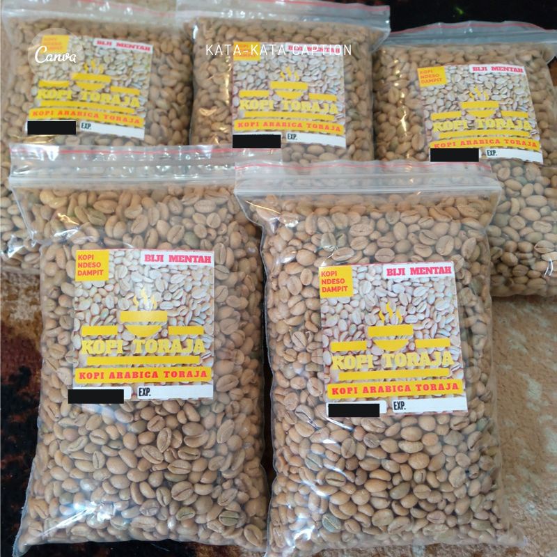 KOPI ARABICA TORAJA DAMPIT BIJI MENTAH