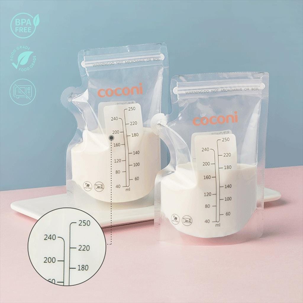 Coconi Premium Breast Milk Storage Bag 250ml 30 Bags - Kantong Asi