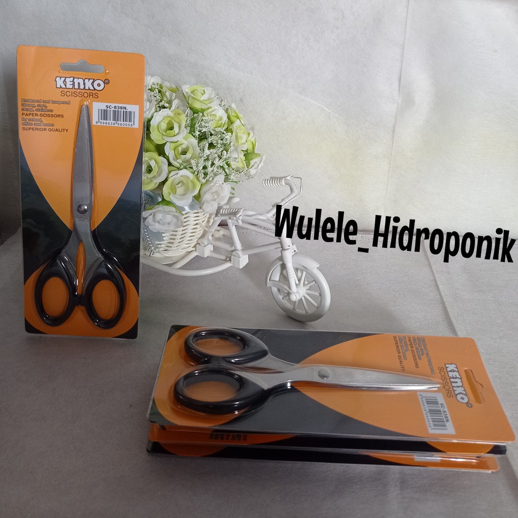 

Gunting Sedang KENKO Sc-838N / GUNTING KENKO SCISSOR SC-828 SMALL STAINLESS STEEL