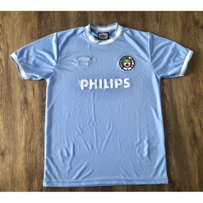 Jersey Bola Retro Manchester City Home 87